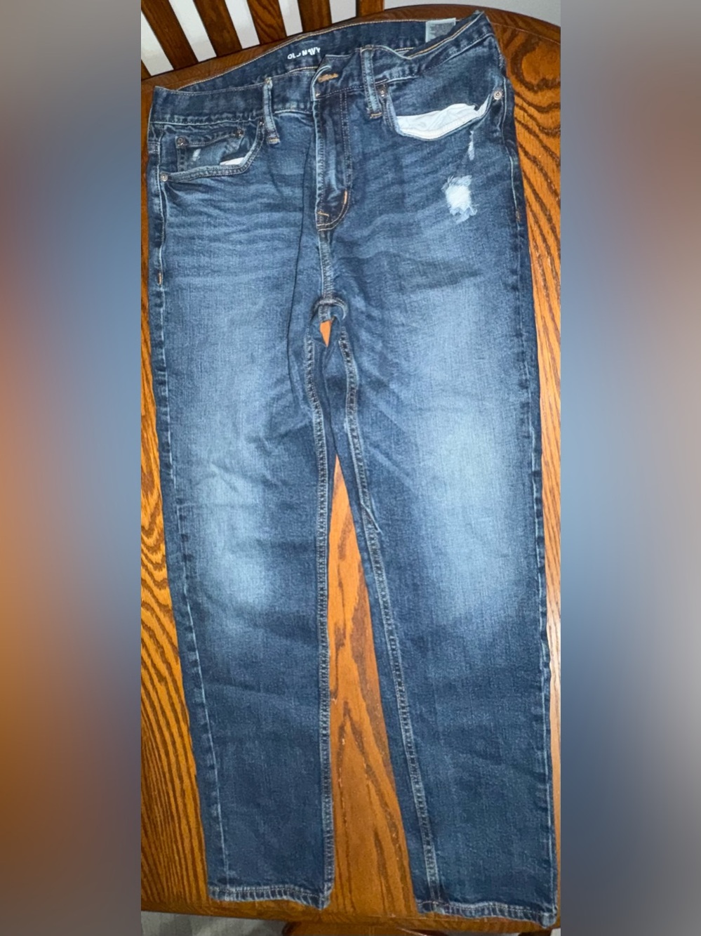 MAN ‘10 Men’s 32x30 Distressed Stretch Medium Wash Jeans
